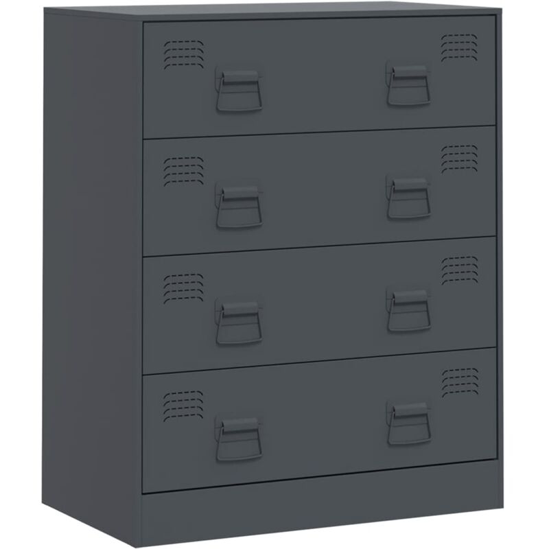 Vidaxl - Buffet anthracite 67x39x83 cm acier