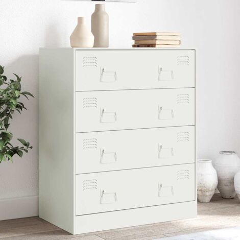 Buffet blanc 67x39x83 cm acier vidaXL