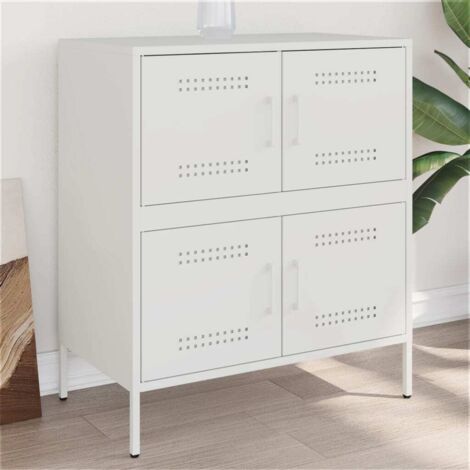 Buffet blanc 68x39x79 cm acier vidaXL