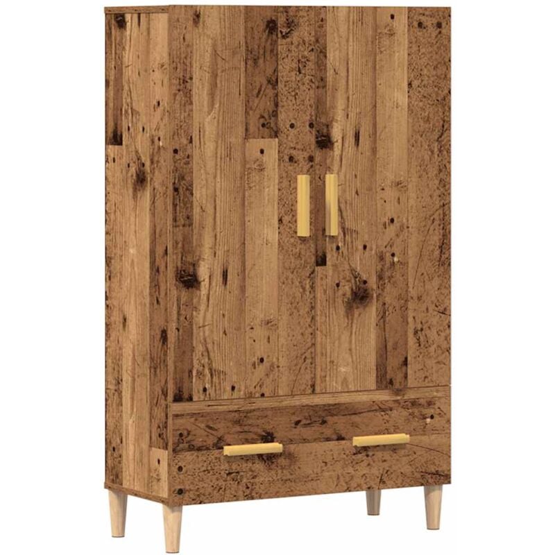 Vidaxl - Buffet haut vieux bois 70x31x115 cm bois d'ingénierie