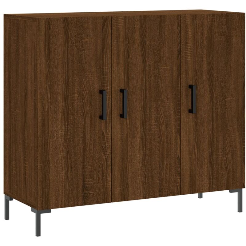 Vidaxl - Buffet chêne marron 90x34x80 cm bois d'ingénierie