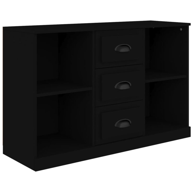 Vidaxl - Buffet noir 104,5x35,5x67,5 cm bois d'ingénierie