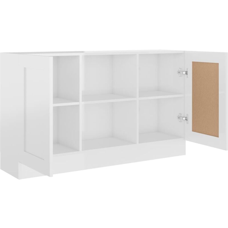Vidaxl - Buffet Blanc brillant 120x30,5x70 cm Bois d'ingénierie
