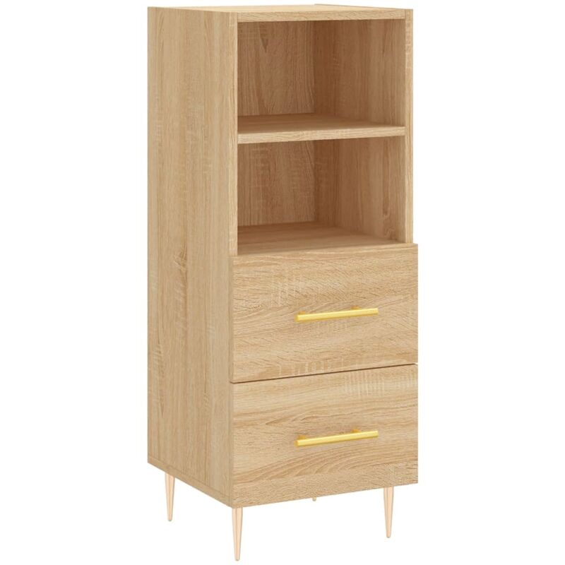 Vidaxl - Buffet Chêne sonoma 34,5x34x90 cm Bois d'ingénierie