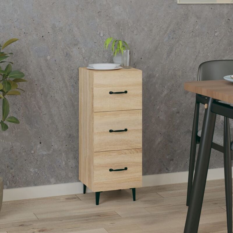 Vidaxl - Buffet Chêne sonoma 34,5x34x90 cm Bois d'ingénierie