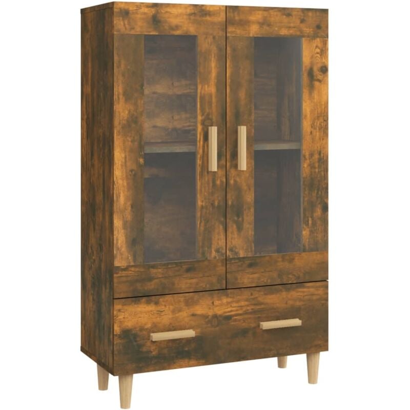 Vidaxl - Buffet haut Chêne fumé 70x31x115 cm Bois d'ingénierie