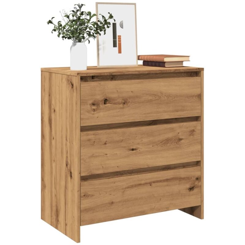 Vidaxl - Buffet chêne artisanal 70x41x75 cm bois d'ingénierie