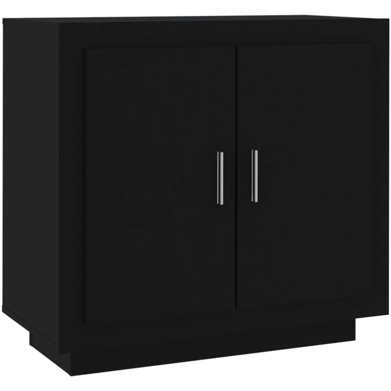 Vidaxl - Buffet Noir 80x40x75 cm Bois d'ingénierie