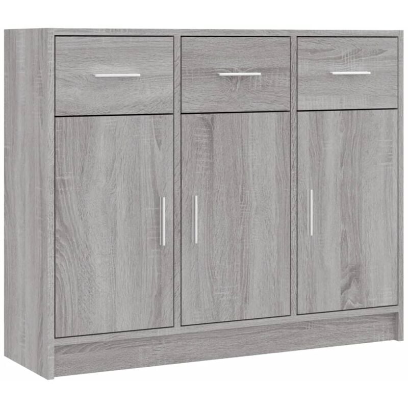 Vidaxl - Buffet sonoma gris 91x28x75 cm bois d'ingénierie