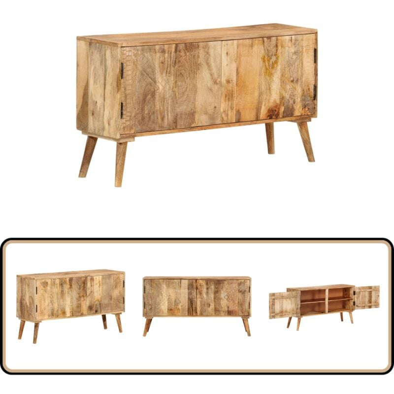 Vidaxl - Buffet Bois de manguier massif 110x30x60 cm - Buffet - Meuble De Rangement - Armoire - Commode - Bois Massif