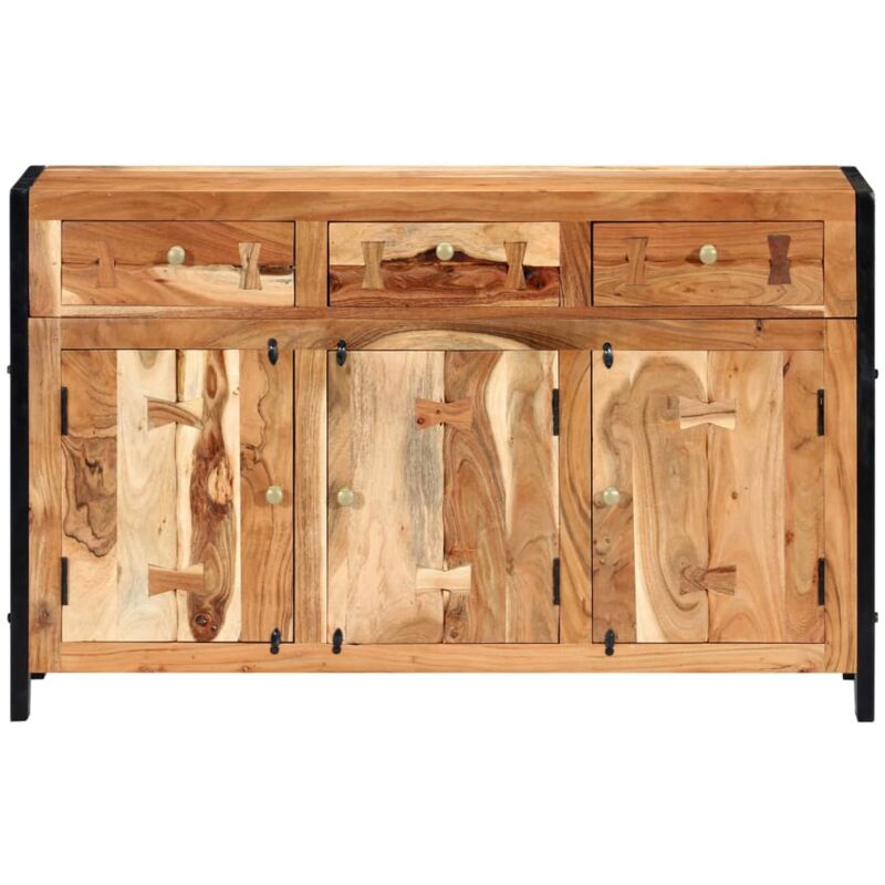 vidaXL Buffet 120x35x75 cm Bois d'acacia solide