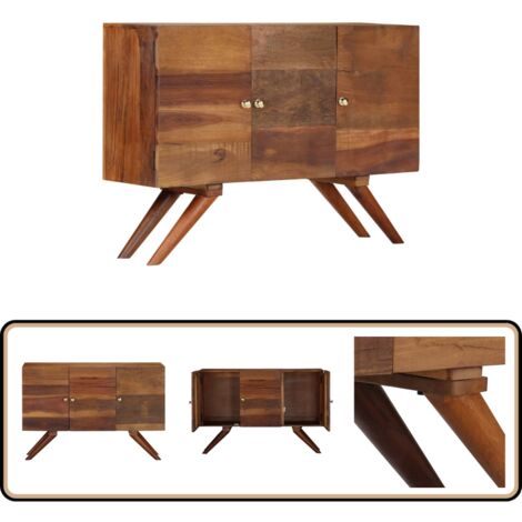 Buffet Bois recyclé massif 110x30x75 cm Marron - Buffet - Meuble De Rangement - Mobilier Vintage - Bois Massif - Bois Recyclé