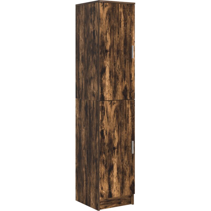 Highboard Chêne fumé 35 x 39 x 168 cm Bois d'ingénierie Vidaxl