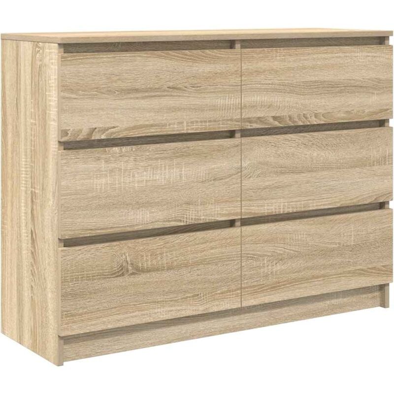 Vidaxl - Buffet chêne sonoma 100x35x76 cm bois d'ingénierie