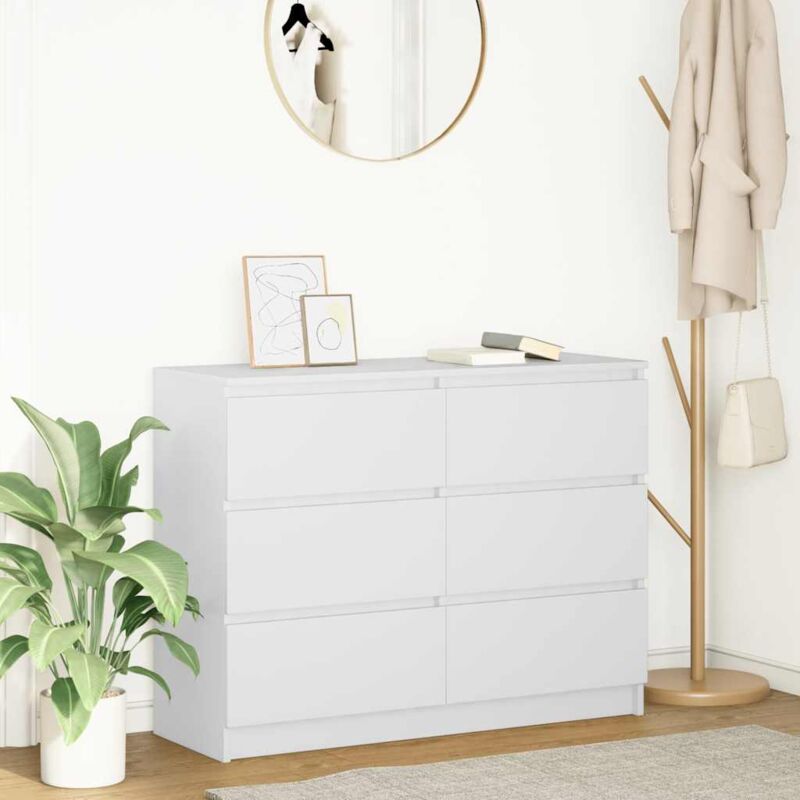 Vidaxl - Buffet blanc 100x35x76 cm bois d'ingénierie