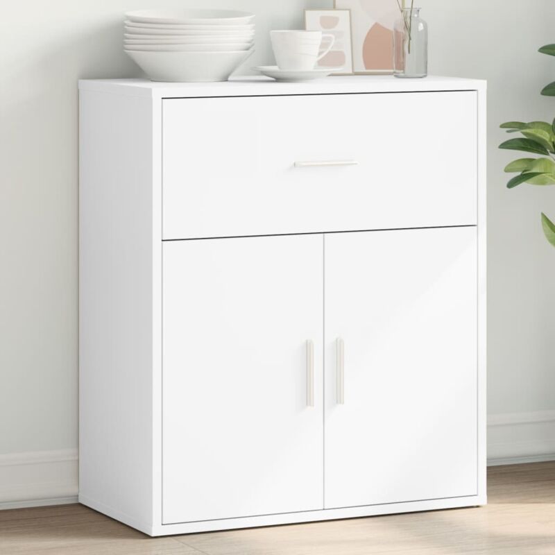 vidaXL Buffet blanc 60x31x70 cm bois d'ingénierie