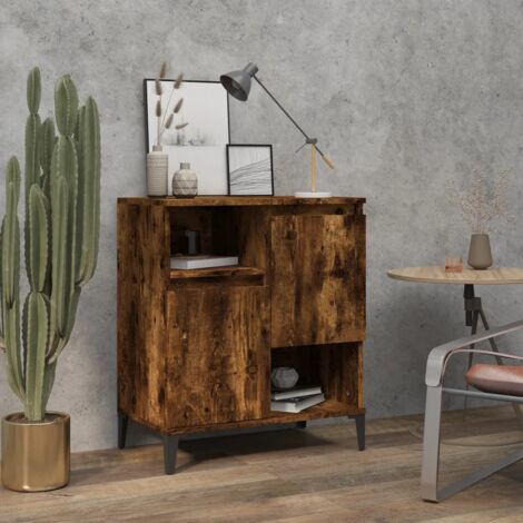 Buffet Chêne fumé 60x35x70 cm Bois d'ingénierie vidaXL