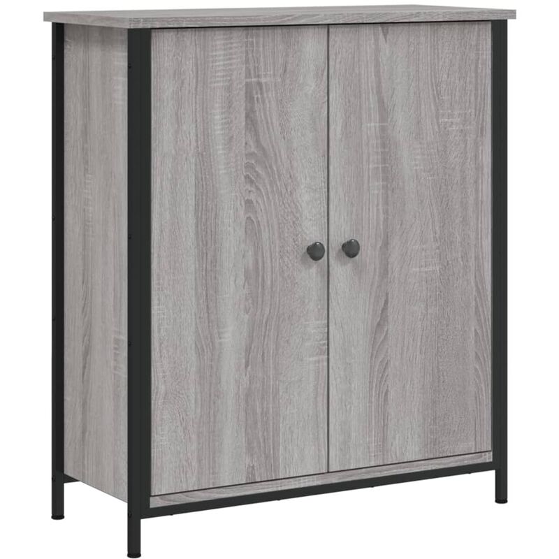 Buffet sonoma gris 70x30x80 cm bois d'ingénierie vidaXL
