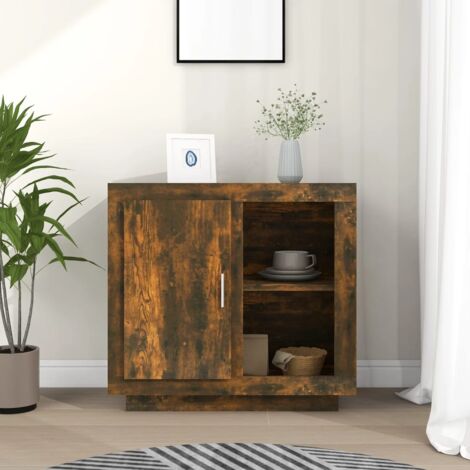 Buffet Chêne fumé 80x40x75 cm vidaXL