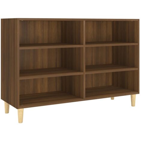 Buffet chêne marron 103,5x35x70 cm bois d'ingénierie