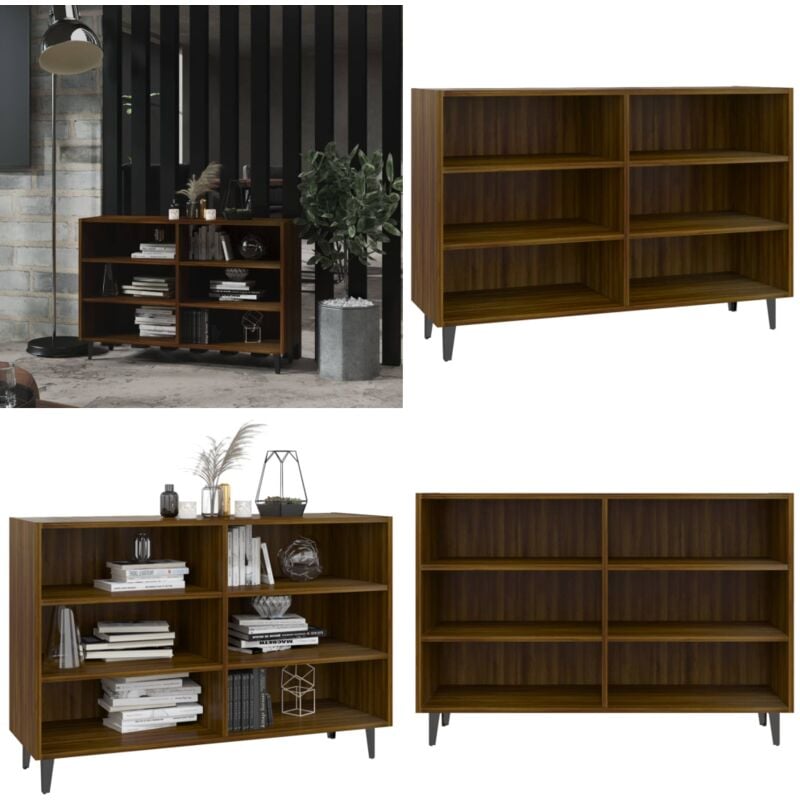 Vidaxl - Buffet chêne marron 103,5x35x70 cm bois d'ingénierie - Buffet Industriel - Meuble Rangement - Bibliothèque - Commode - Mobilier Salon - Home