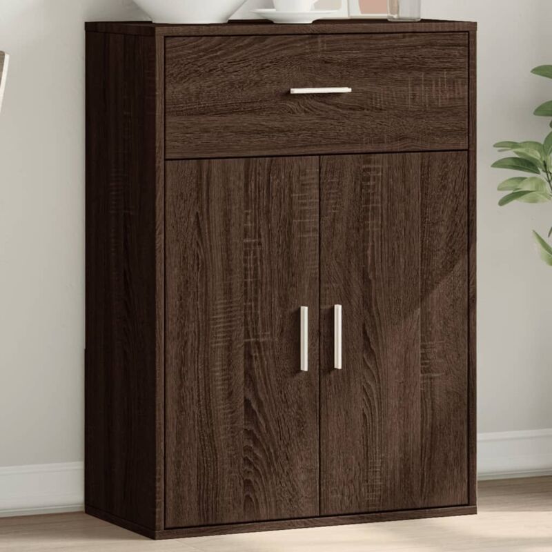Vidaxl - Buffet chêne marron 60x30x84 cm bois d'ingénierie