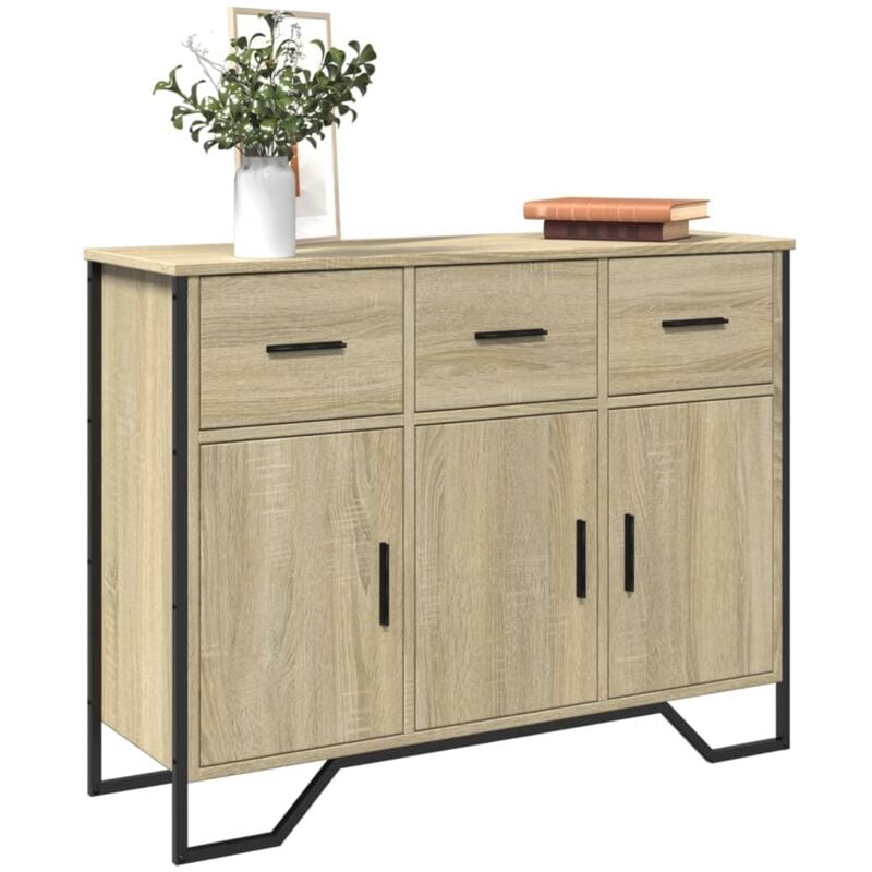 Vidaxl - Buffet chêne sonoma 97x32,5x74,5 cm bois d'ingénierie