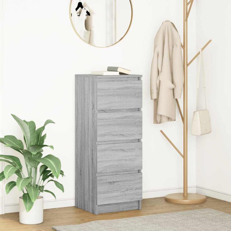 Vidaxl - Buffet sonoma gris 37,5x35x99 cm bois d'ingénierie