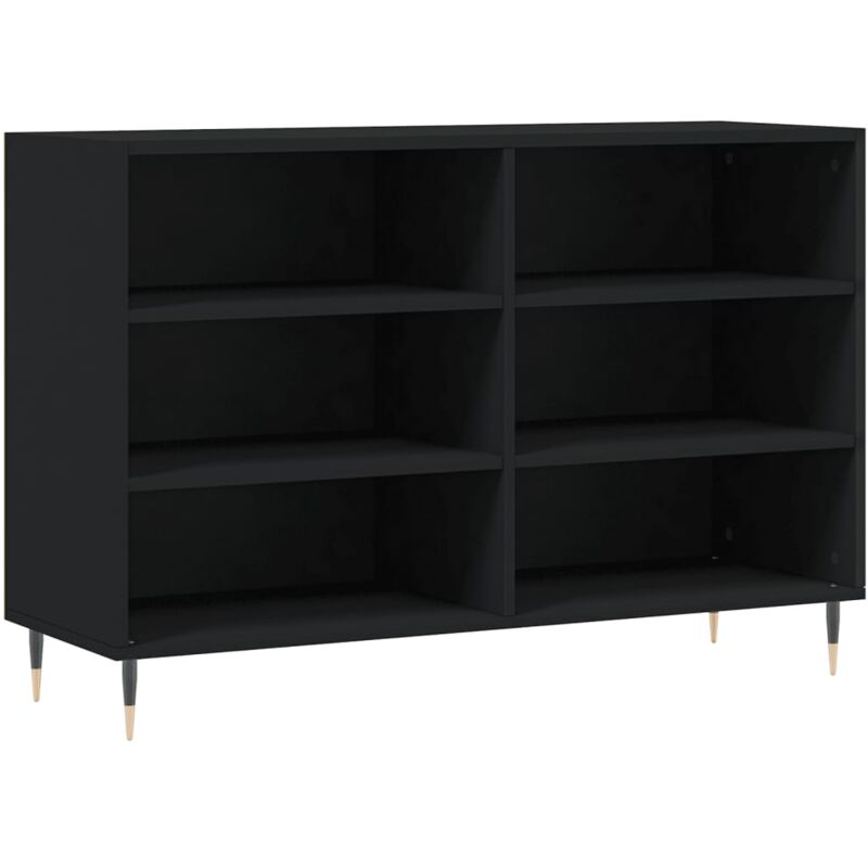 Vidaxl - Buffet noir 103,5x35x70 cm bois d'ingénierie