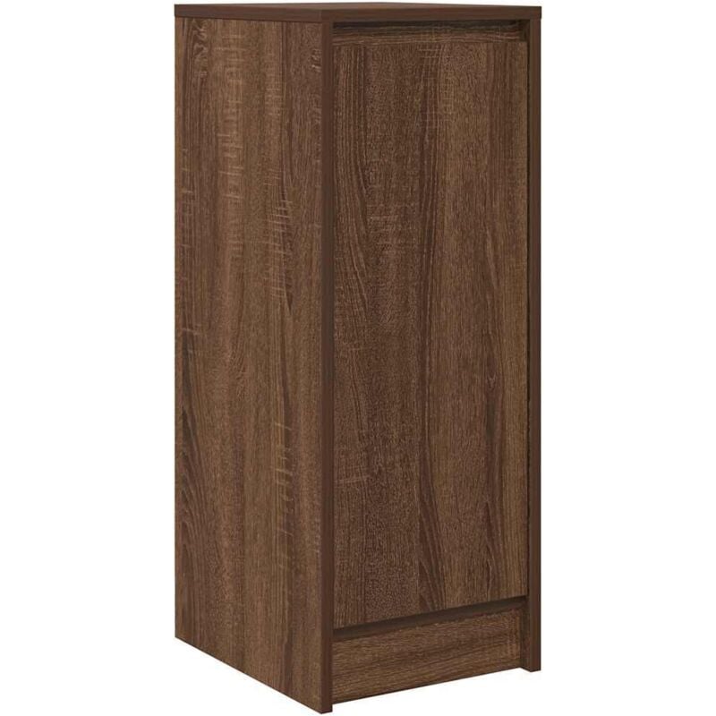 Vidaxl - Buffet chêne marron 29,5x34x76 cm bois d'ingénierie