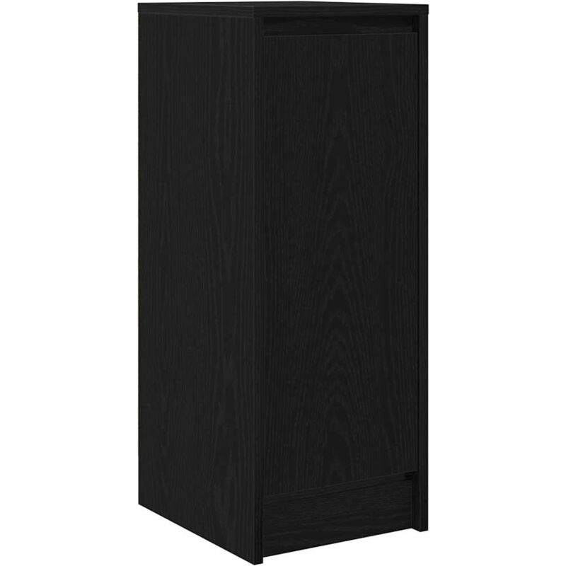 Vidaxl - Buffet chêne noir 29,5x34x76 cm bois d'ingénierie