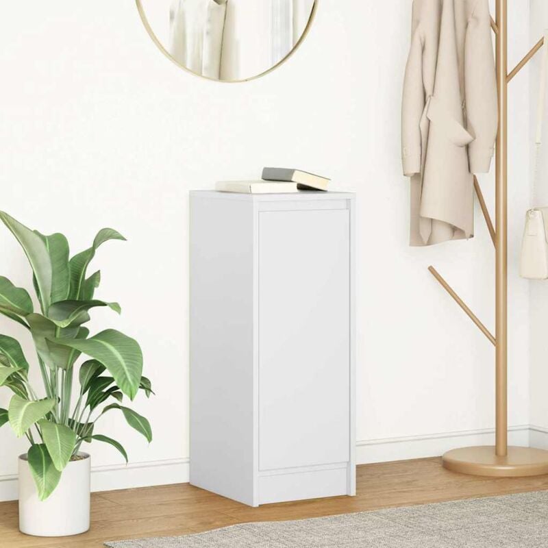 Vidaxl - Buffet blanc 29,5x34x76 cm bois d'ingénierie
