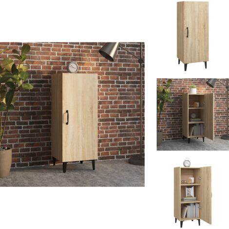 Buffet Chêne sonoma 34,5x34x90 cm Bois d'ingénierie - Buffet - Meuble De Rangement - Commode - Meuble Salon - Mobilier Moderne