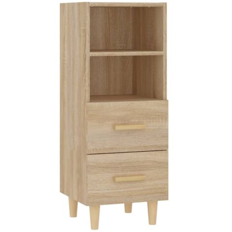 Buffet Chêne sonoma 34,5x34x90 cm Bois d'ingénierie vidaXL