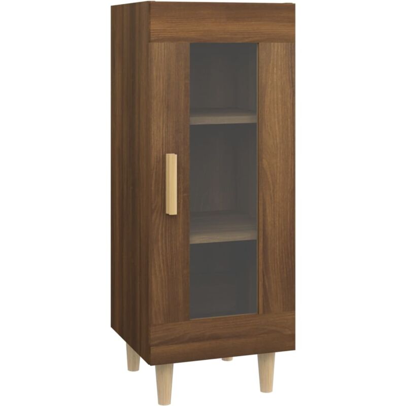 Vidaxl - Buffet Chêne marron 34,5x34x90 cm Bois d'ingénierie