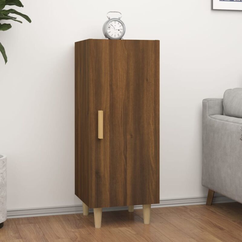 Vidaxl - Buffet Chêne marron 34,5x34x90 cm Bois d'ingénierie