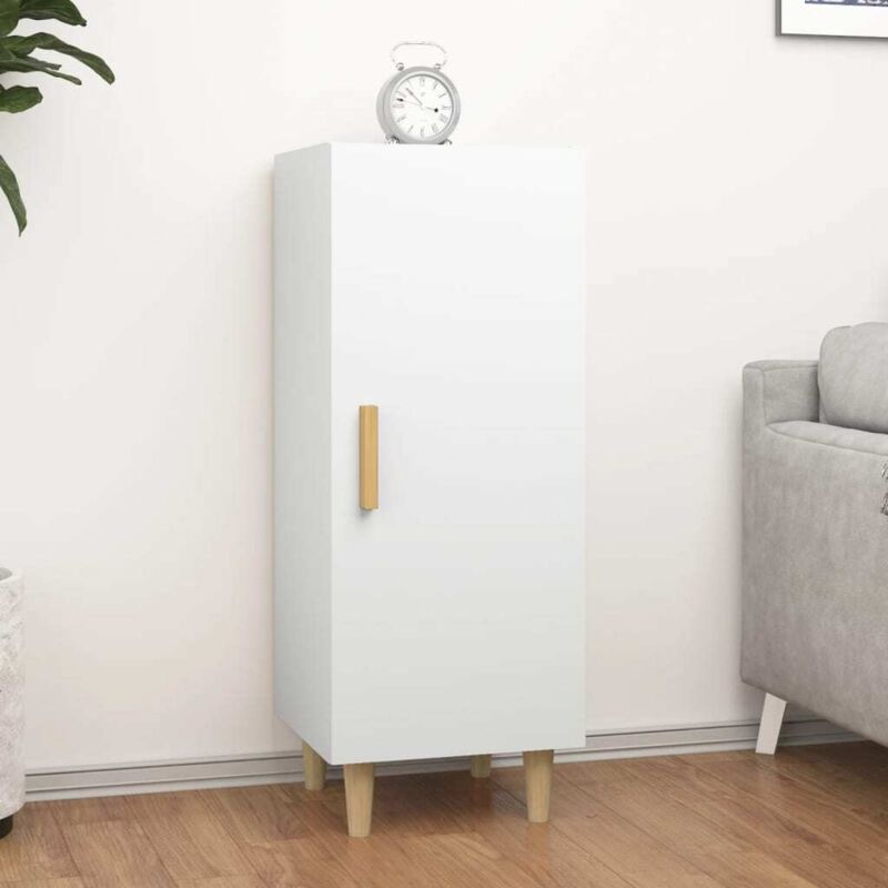 vidaXL Buffet Blanc 34,5x34x90 cm Bois d'ingénierie
