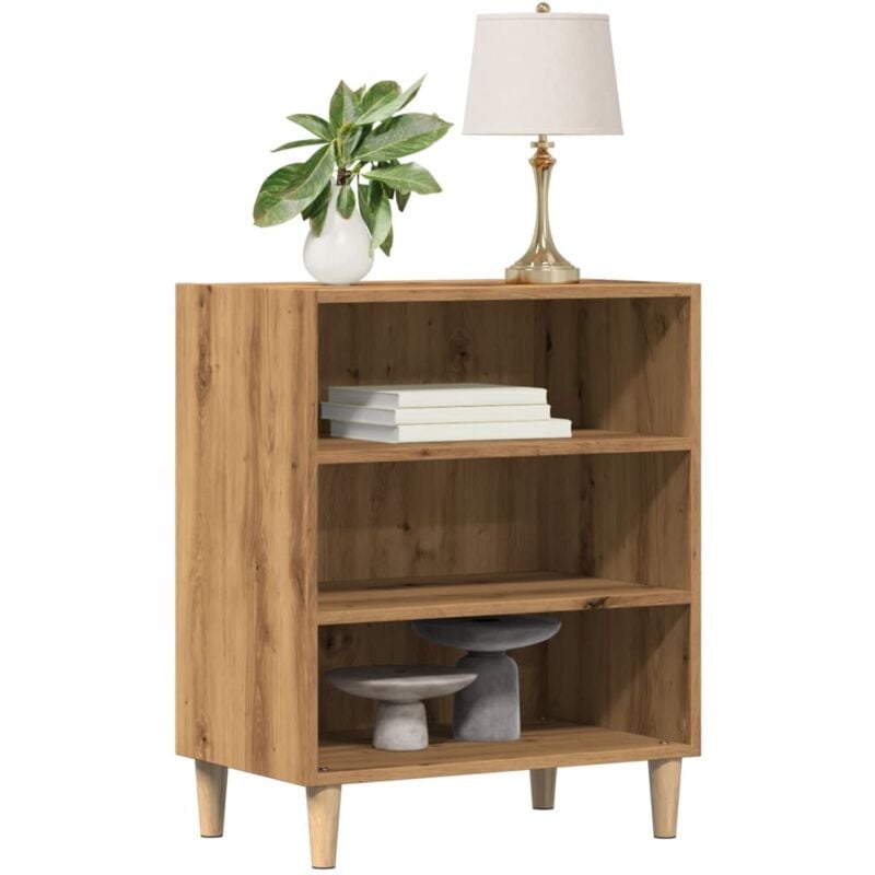 Vidaxl - Buffet chêne artisanal 57x35x75 cm bois d'ingénierie