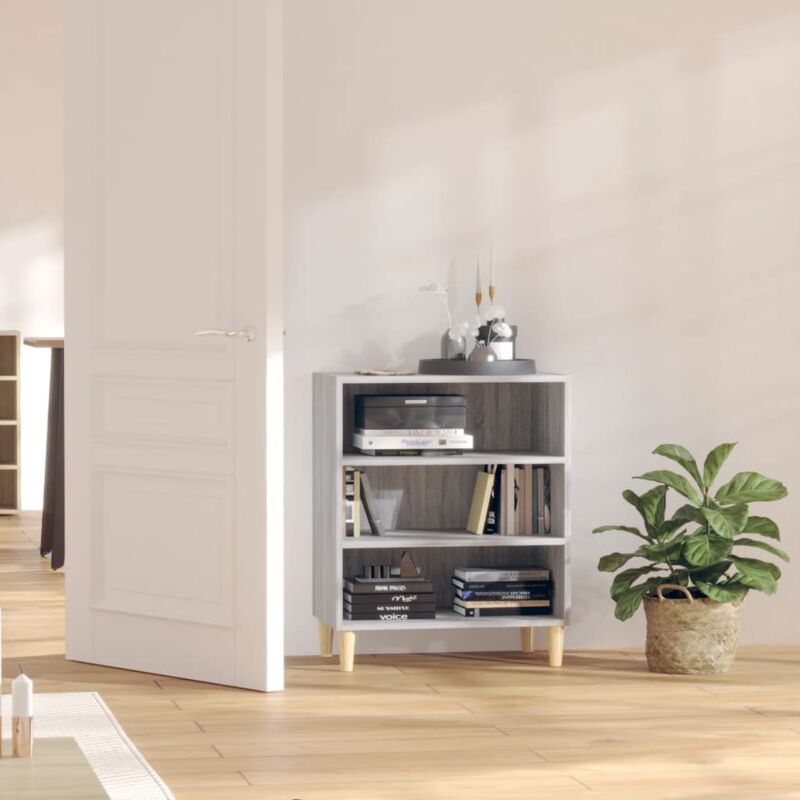 Vidaxl - Croyance de style rétro avec 3 étagères disponibles en différentes couleurs Couleur : Gris