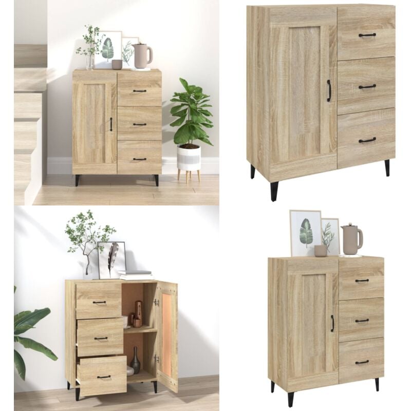 Vidaxl - Buffet Chêne sonoma 69,5x34x90 cm Bois d'ingénierie - Buffet - Commode - Meuble De Rangement - Meuble Salon - Mobilier - Home & Living