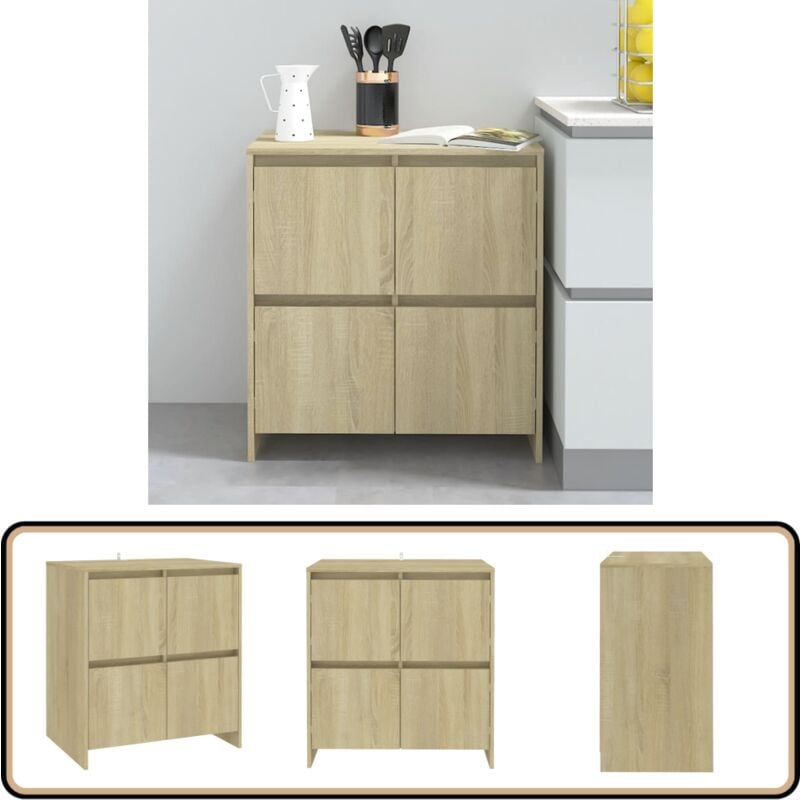 Vidaxl - Buffet Chêne sonoma 70x41x75 cm Bois d'ingénierie - Buffet - Meuble De Rangement - Armoire - Commode - Mobilier
