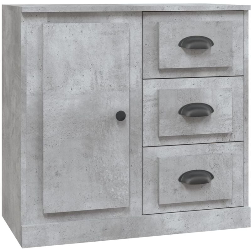 Vidaxl - Buffet gris béton 70x35,5x67,5 cm bois d'ingénierie