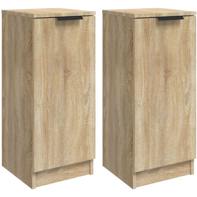 Vidaxl - Buffets 2 pcs Chêne Sonoma 30x30x70 cm Bois d'ingénierie