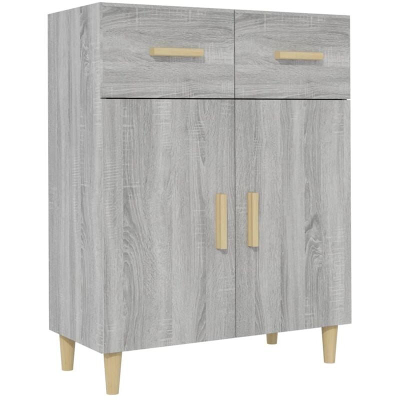 Vidaxl - Buffet Sonoma gris 69,5x34x89 cm Bois d'ingénierie