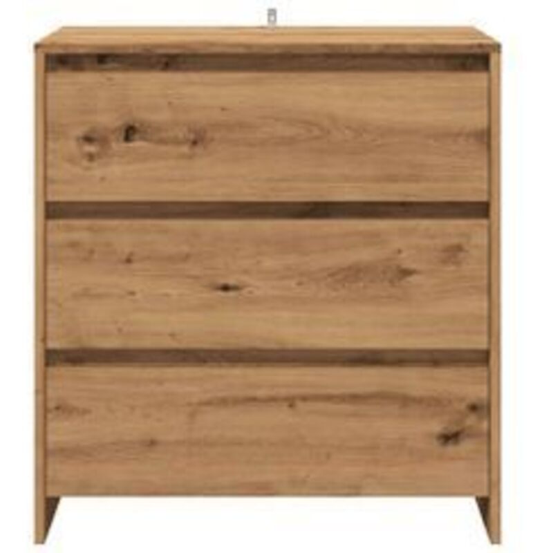 Commode 3 tiroirs en bois Klary 70cm - intemporelle et fonctionnelle-Marron clair Commode 3 tiroirs en bois Klary 70cm - intemporelle et fonctionnelle-Marron clair