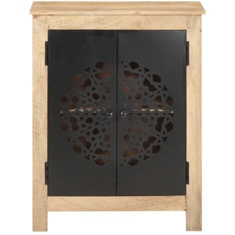 Buffet Commode Armoire Luxueux, pour Salon Chambre Entrée Cuisine, 60x35x75 cm Bois de manguier massif OIB8864E