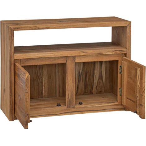 Buffet Commode Armoire Luxueux, pour Salon Chambre Entrée Cuisine, 80 x 30 x 60 cm Bois de teck massif OIB8286E
