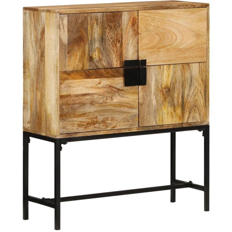 Vidaxl - Buffet 80x30x95 cm bois de manguier brut massif