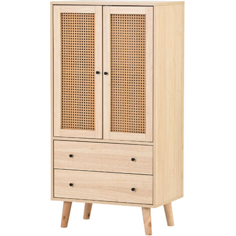 Buffet/commode/meuble de rangement sur pied/table d'appoint/meuble TV pour salle à manger/salon, avec portes et tiroirs, grand espace de rangement, 60 cm de large