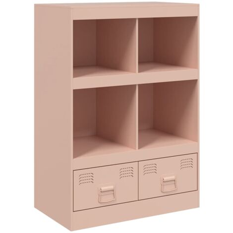 Buffet credenza cassettiera mobile contenitore organizer cucina soggiorno soggiorno alto 67 x 39 x 95 cm acciaio Rosa 020035158
